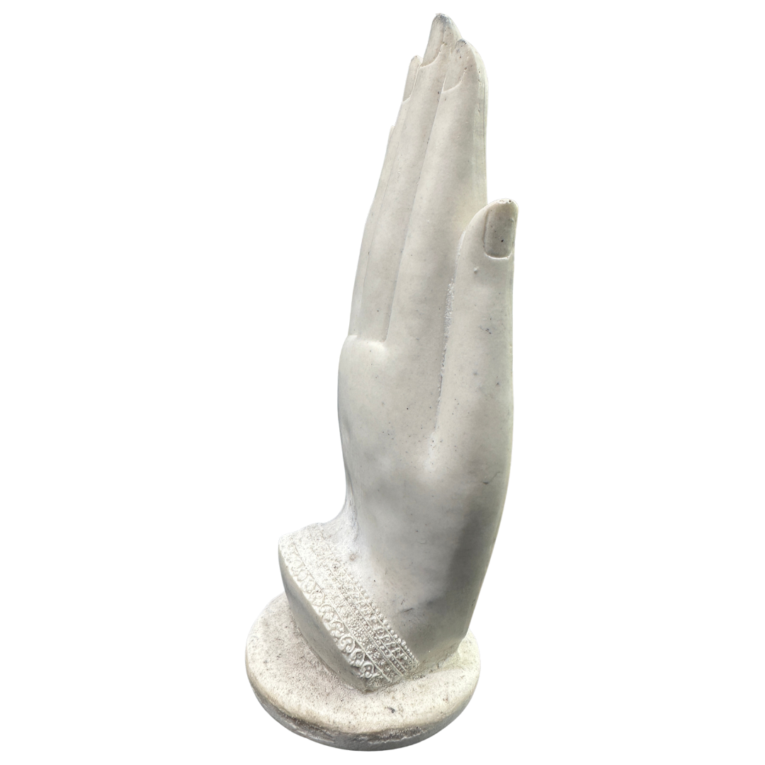 🪷 Buddha in the Palm Statue – Abhaya Mudra Polyresin Sculpture