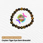 Authentic Ceylon Tiger Eye Gemstone Bracelet – Stretch Cord, Handmade in Sri Lanka