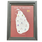 Gems of Sri Lanka – Natural Gemstone Map Frame