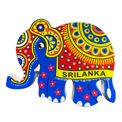 Handcrafted Polyresin Elephant Magnet – Sri Lanka (Available in Vibrant Colours)