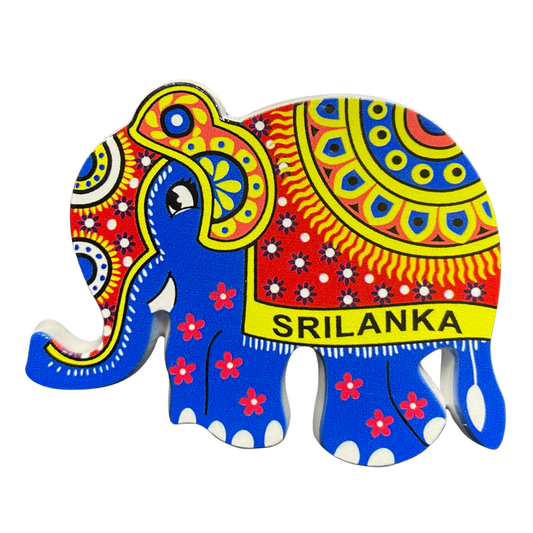 Handcrafted Polyresin Elephant Magnet – Sri Lanka (Available in Vibrant Colours)