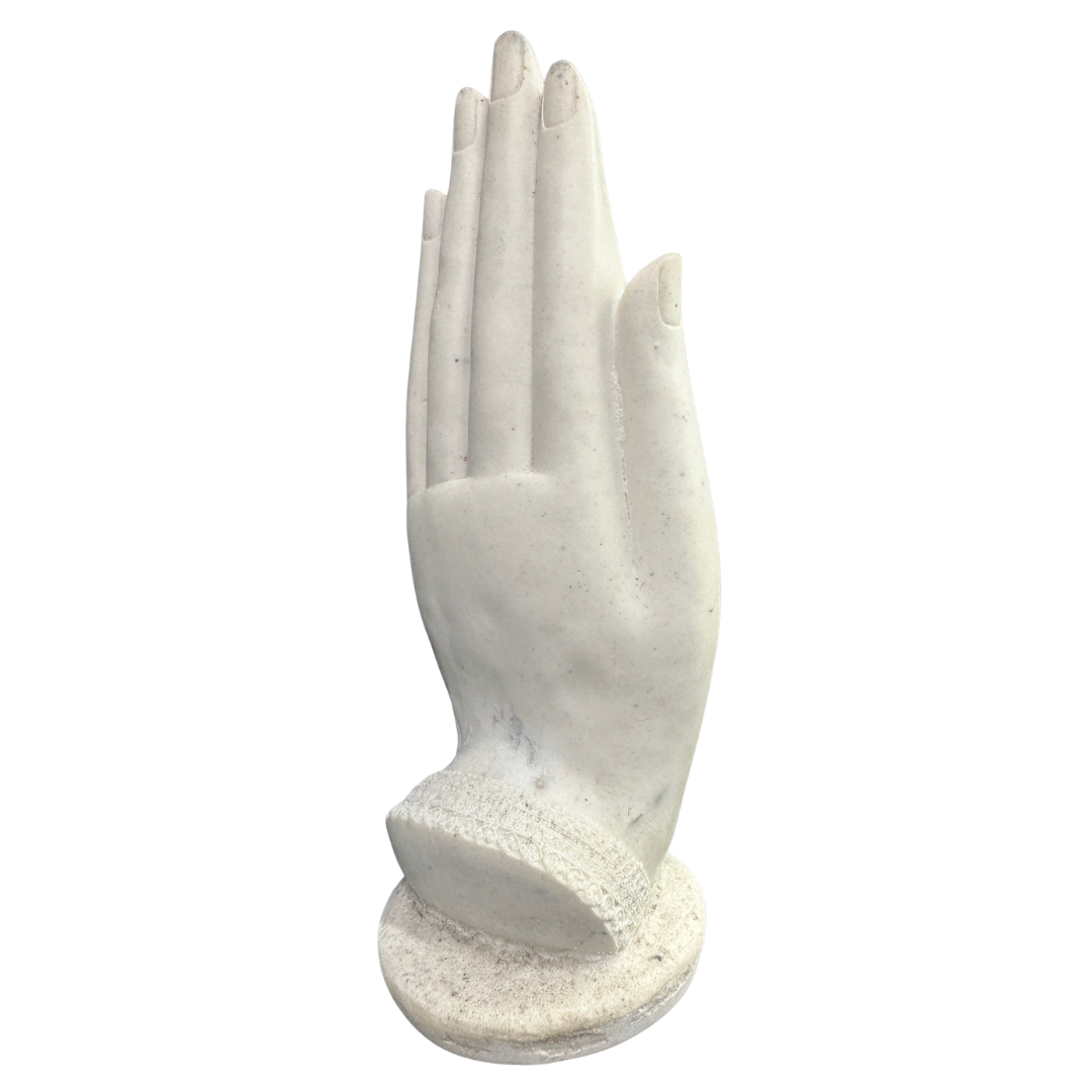 🪷 Buddha in the Palm Statue – Abhaya Mudra Polyresin Sculpture