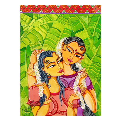 Canvas Acrylic Postcards – A5 Size | Sri Lankan Traditional & Contemporary Art (Available in Multiple Designs)
