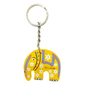 Hand-Painted Wooden Elephant Key Tag – Double-Sided (Available in Vibrant Colors)