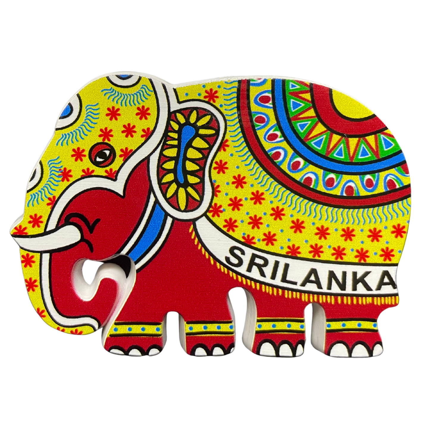 Polyresin Sri Lankan Elephant Magnet (Available in Vibrant Colours)