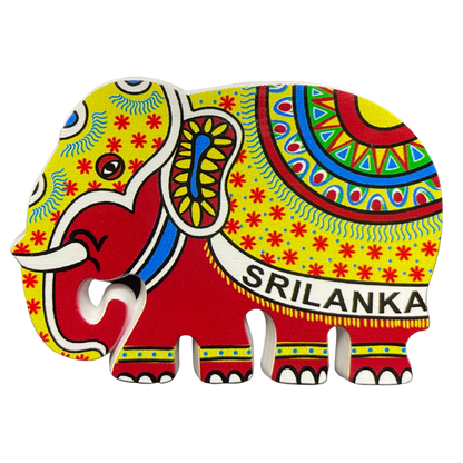 Polyresin Sri Lankan Elephant Magnet (Available in Vibrant Colours)