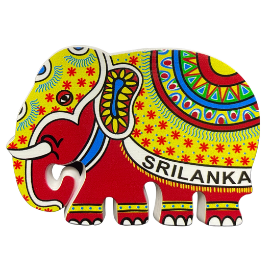 Polyresin Sri Lankan Elephant Magnet (Available in Vibrant Colours)