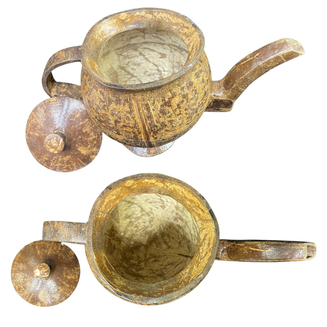 Handmade Coconut Shell Kettle & Jug type Souvenir – Eco Friendly sri lankan decor