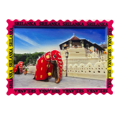 3D Polyresin Sri Lankan Elephant Magnet – Kandy Perahera Design
