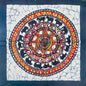Handmade Sri Lankan Batik Wall Art – Sandakada Pahana Moonstone Motif | 44 × 44 cm